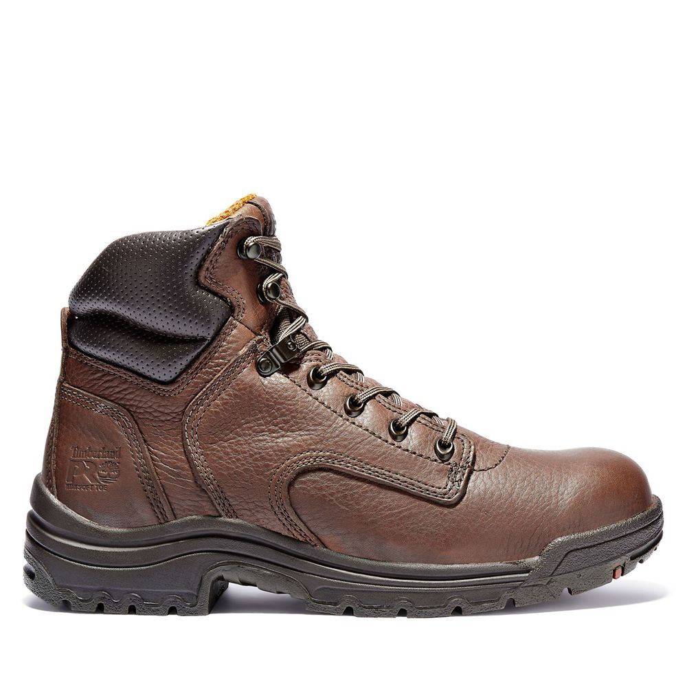 Bocanci De Muncă Timberland Barbati Maro/Negrii - Pro® Titan® 6\" Soft Toe - Romania - GFMOVP512